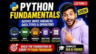 Lecture 2 Python Fundamentals Generative AI Course 2026