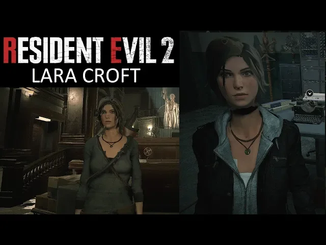 Resident Evil 2 Remake Modding - Lara Croft - Jacket &amp; Henley costumes V1.0