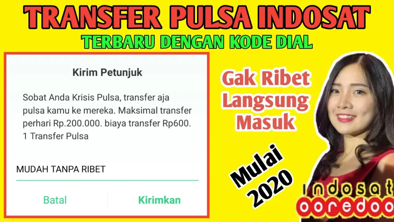 Cara transfer pulsa sesama IM3 Ooredoo. 