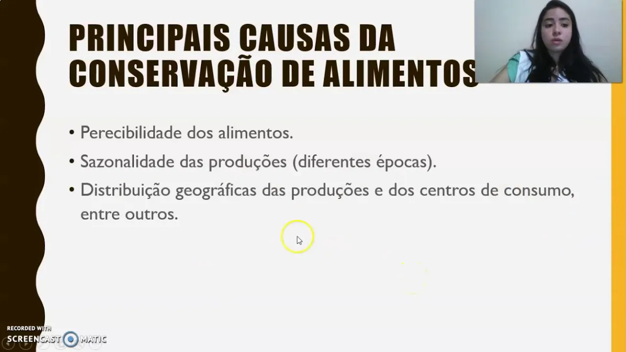 Vídeo 1 Métodos de conservação de alimentos