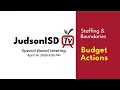 JISD Special Board Meeting 2026-2027 Planning Budget Updates