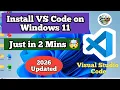 How to install VS Code Visual studio on windows 11 in tamil Just in 2 Mins