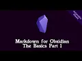 Markdown for Obsidian The Basics Part 1