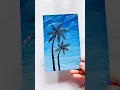 Download Lagu “Tropical Coconut Tree Painting in Blue Sky 🌴🎨 | AI Art #Shorts”