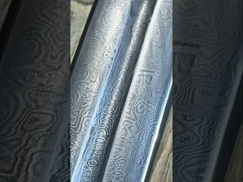 This raindrop pattern on the Dracula Sword is looking🔥 #blacksmith #bladesmith #dracula #sword #art