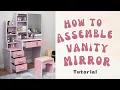 How to Assemble Vanity Mirror Dresser - Tutorial Prinsesa Giann