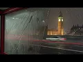 Rain Falls Across Your London Night | Rain & Thunder Sounds for Sleep, 4 Hours