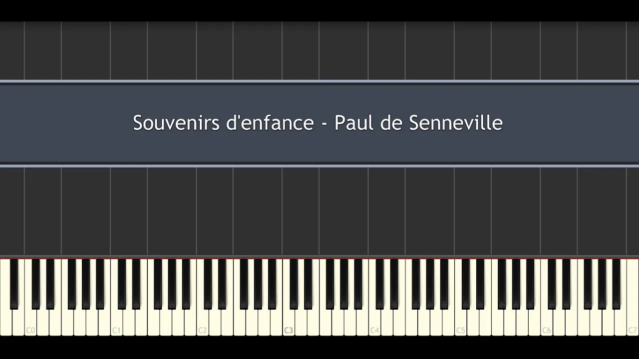 Souvenirs d'enfance - (Richard Clayderman) Paul de Senneville (Piano Tutorial) Souvenirs d'enfance - (Richard Clayderman) Paul de Senneville (Piano Tutorial)