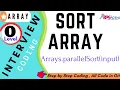 8 - 6 Write a Java program to sort the numeric array using Arrays parallelSort userInput