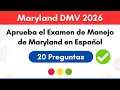 Pass the 2026 Maryland Driving Test in Spanish 20 Key Questions and Answers