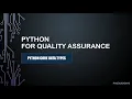 Python For QA - Python Core Data Types for QA