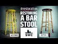 Restoring a wooden bar stool I found in the garbage - DIY