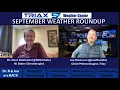 OUR MONTHLY WEATHER ROUNDUP WITH NJ STATE CLIMATOLOGIST DR DAVE ROBINSON IS BACK September 2024