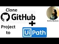 How to Clone a Project from GitHub into UiPath studio - Version control in uipath using Git Hub