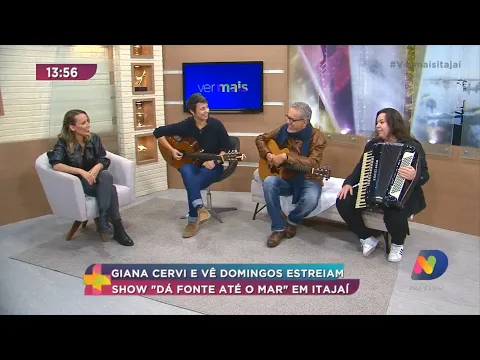 Giana Cervi e Vê Domingos estreiam novo show em Itajaí