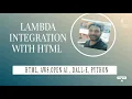 DALL-E End to End Solution Integration AWS Lambda with HTML code generated using ChatGPT