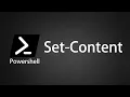 Powershell Set-Content