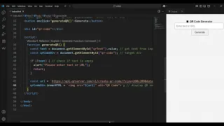 Build a QR Code Generator using HTML JavaScript No Framework Needed