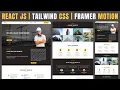 Build a Modern Responsive CONSTRUCTION WEBSITE with REACT JS TAILWIND CSS FRAMER MOTION