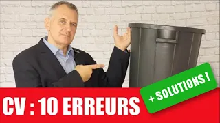 CV erreurs à ne pas faire (+ exemples, conseils et solutions)