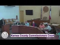 04-14-2026 Commissioners Court of Karnes County Texas