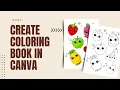 How to Create Coloring Pages using Canva Element Canva Tutorial