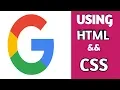 Create A Google LOGO Using HTML CSS