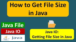 How to Get File Size in Java Java File Java IO Java Tutorial