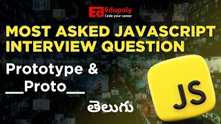 Most Asked Javascript Interview Question Prototype Proto Telugu