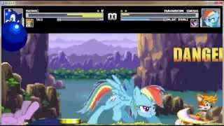 MUGEN SONIC AND TAILS VS RAINBOW DASH AND TWILIGHT SPARKLE 2015  MUGEN SONIC AND TAILS VS RAINBOW DASH AND TWILIGHT SPARKLE 2015