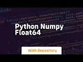 python numpy float64