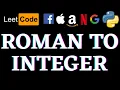 Roman To Integer Leetcode Python Solution Python