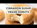 Vegan Cinnamon Sugar Donuts