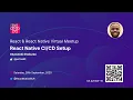 React Native Setup - Oluwatobi Shokunbi React React Native Virtual Meetup