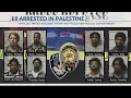 Palestine PD arrest 8 in connection to shootings