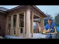 How I Framed Walls To Enclose Porch Patio Vid