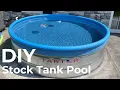 Transform a Stock Tank into a Pool - Step-by-Step Setup with Liner