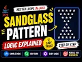 Java Sandglass Pattern Pattern Printing Logic Explained Step by Step Nested Loops in Java