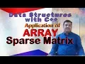 Sparse Matrix - using 3 Column Technique with Example Data Structures with C By Studies Studio
