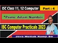 Prime Adam Number in Java 2023 ISC Computer Practical for Class 11th and 12th Board