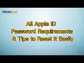 All Apple ID Password Requirements Tips to Reset It Easily