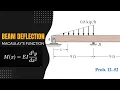 Beam Deflection Analysis using Macaulay s Function Mechanics of Materials RC Hibbeler 12-52