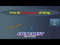 Print all Permutations of String using Java String Permutations JavaTalent