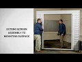 How to Install an Andersen LuminAire Retractable Screen Double Door Andersen Windows