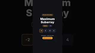 Maximum Subarray LeetCode 53 Kadane s Algorithm