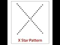 C Program Print X Star Pattern