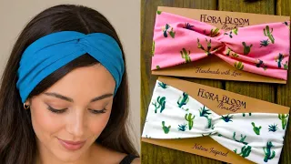 🎀 Faixa turbante fácil sem molde | Negócio de costura