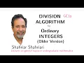 GC1o Older Version The Division Algorithm for ordinary Integers