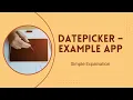 Android Kotlin Tutorial Date Picker Example Select Display Date