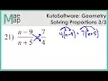 KutaSoftware Geometry - Solving Proportions Part 3